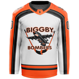 Biggby Coffee Hockey Club Tier 2 Bombers Youth Goalie Sublimated Jersey