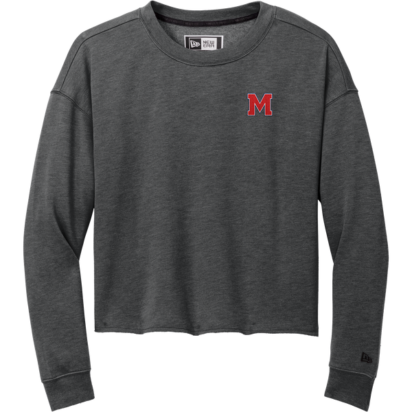 Mount St. Charles New Era Ladies Tri-Blend Fleece Crop Crew